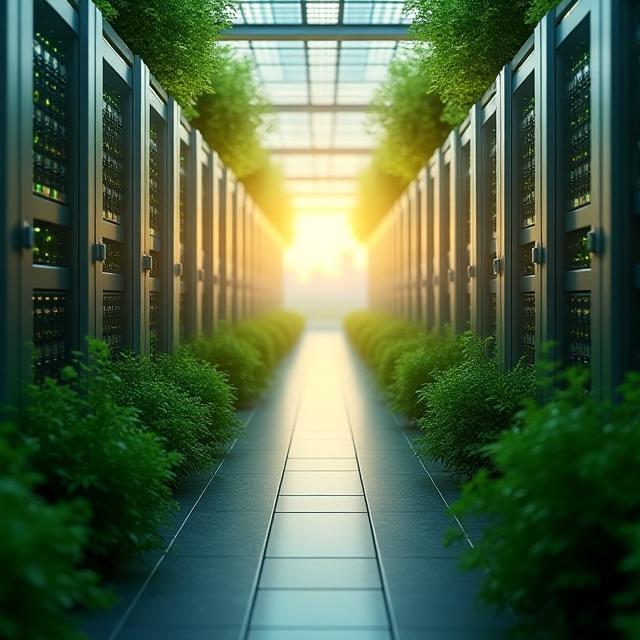 Server farm alimentata da energia rinnovabile